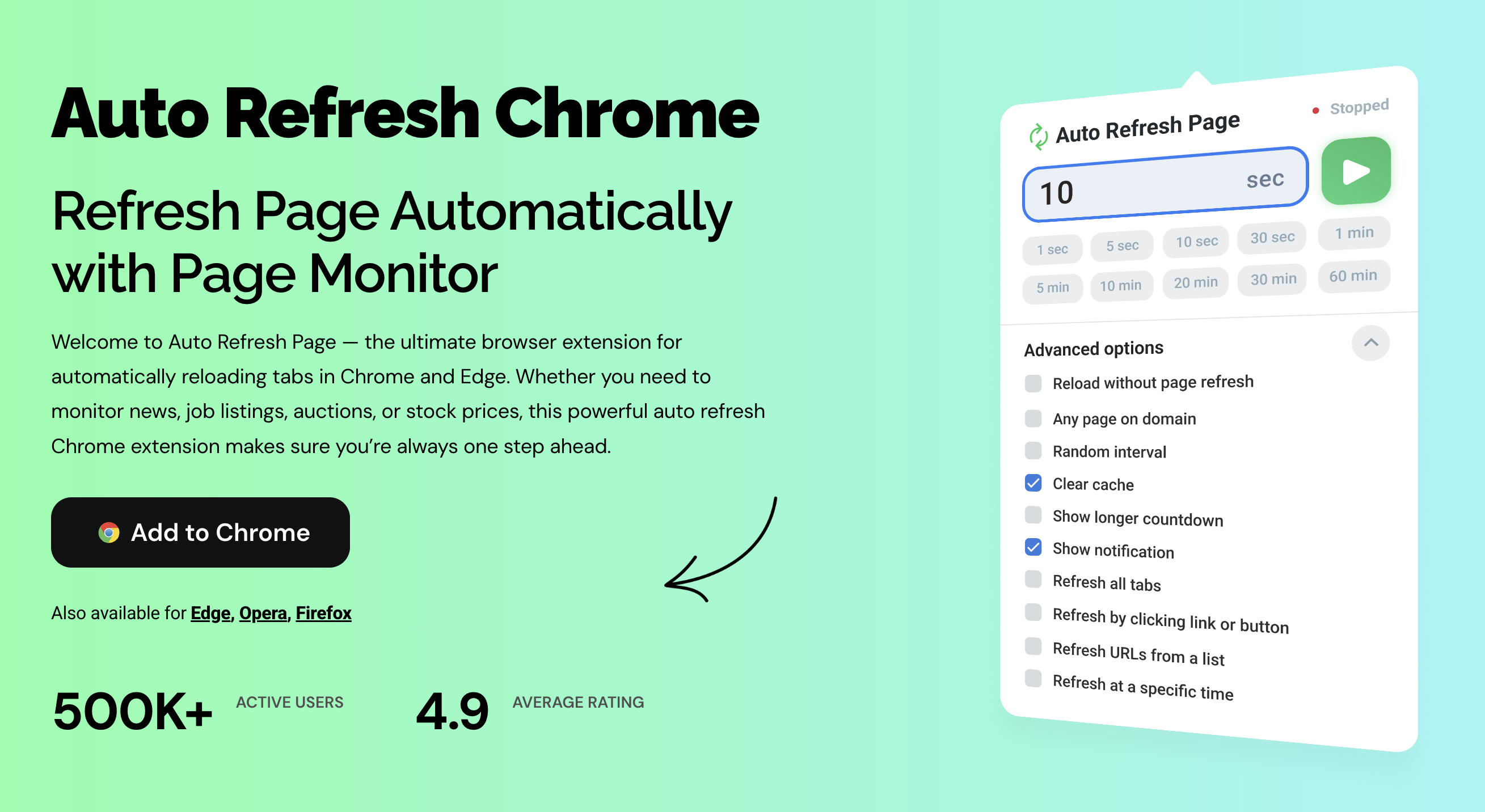 auto reload Chrome